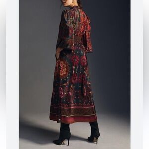 Anthropologie Farm Rio Mocked Neck Maxi Dress